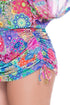 Luli Fama Sunburst Cabana V-Neck Dress